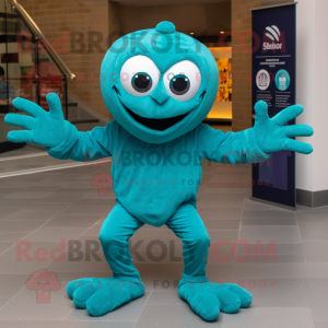 Teal Spider mascotte...