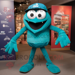 Teal Spider mascotte...