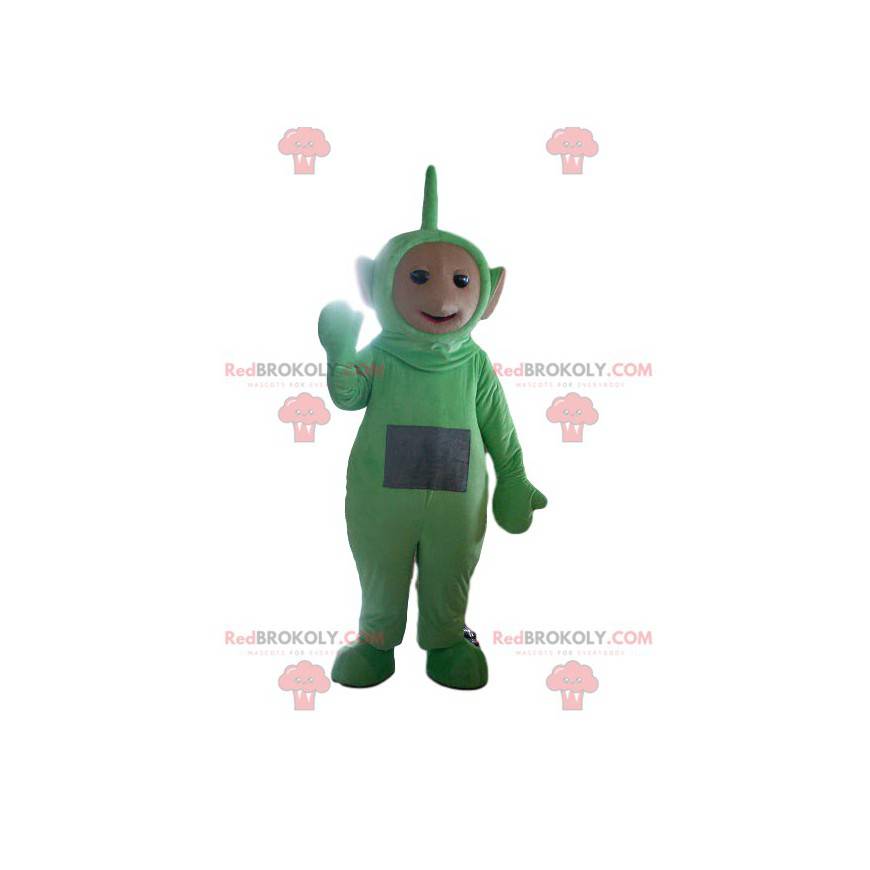 Grünes Teletubbie-Maskottchen. Teletubbie Kostüm -