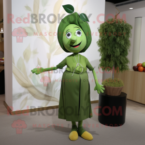 Olive Plum maskot kostume...