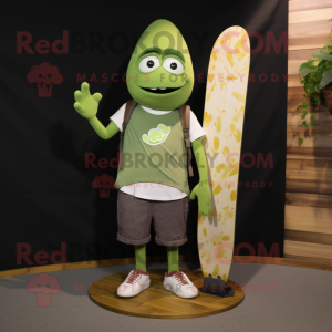 Olive Skateboard mascotte...