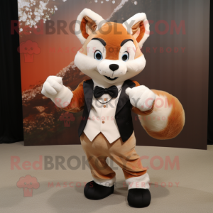 Cream Fox maskot kostume...