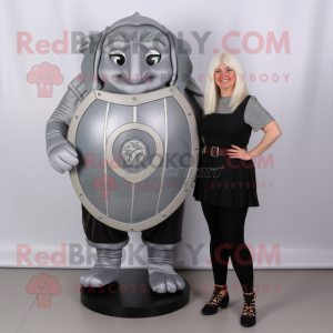 Grå Celtic Shield maskot...