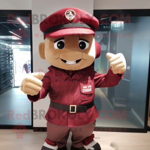 Maroon Soldier mascotte...