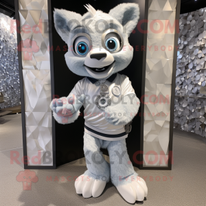 Silver Ice maskot kostume...