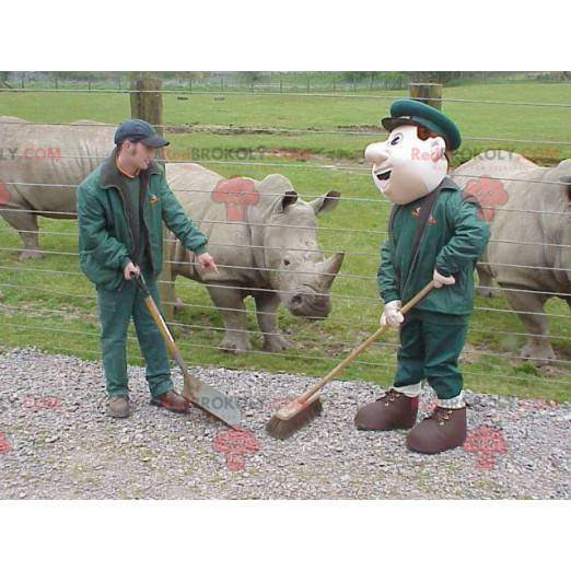 Werknemer dierentuin keeper mascotte - Redbrokoly.com