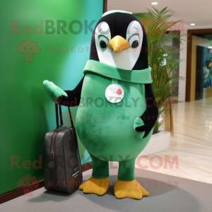 Skovgrøn pingvin maskot...