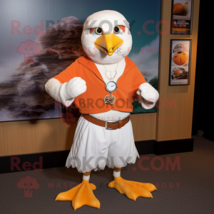 Rust Seagull maskot drakt...