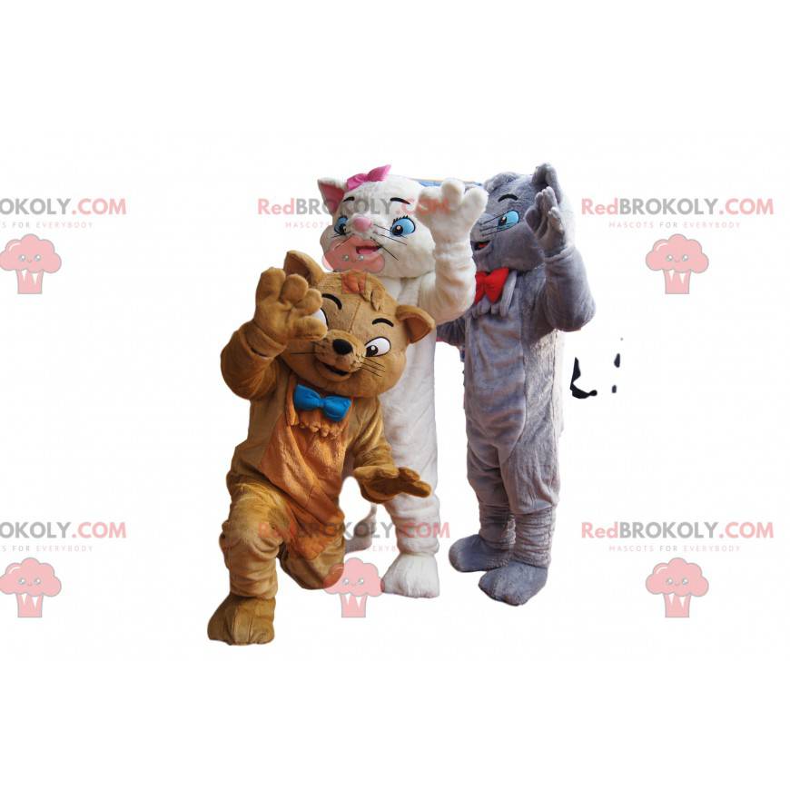 Trio de mascote de Aristocats. Traje de Aristocats -