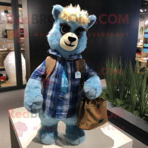 Blue Alpaca mascotte...