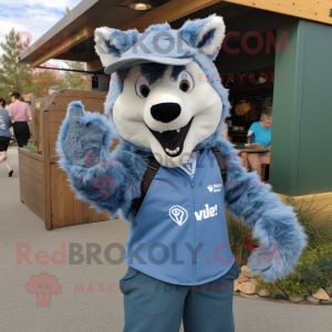 Blue Say Wolf mascotte...