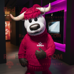 Magenta Bull mascotte...