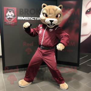 Maroon Puma mascotte...