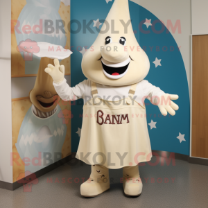Cream Ray mascot costume character dressed with a Dungarees and Cummerbunds