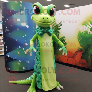 Green Geckos mascotte...