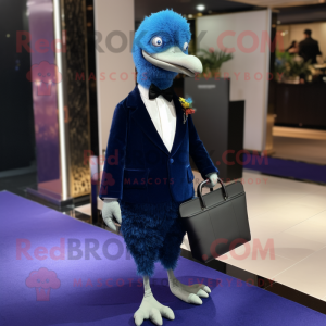 Blue Ostrich mascotte...