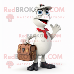 White Woodpecker mascotte...