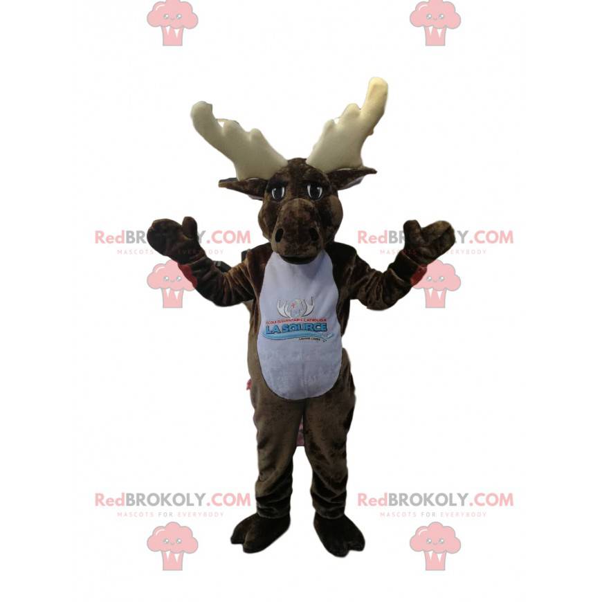 Moose mascot with beautiful antlers - Redbrokoly.com