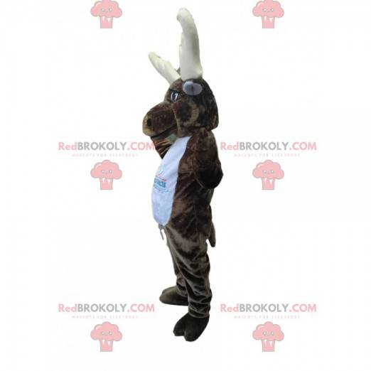 Mascotte d'orignal avec de superbes bois - Redbrokoly.com