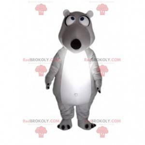 Mascotte orso polare e grigio molto divertente - Redbrokoly.com