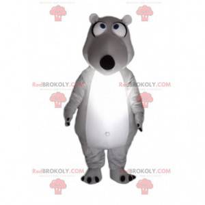 Very funny polar and gray bear mascot - Redbrokoly.com