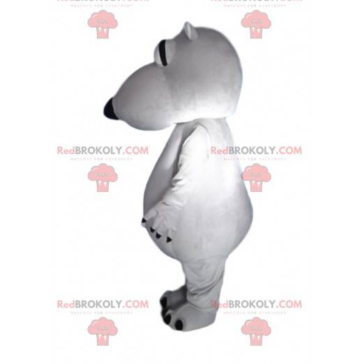 Mascote urso polar e cinza muito engraçado - Redbrokoly.com