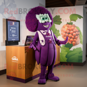  Grape mascotte kostuum...