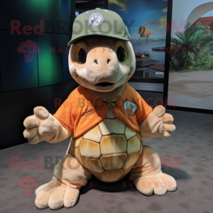 Tan Sea Turtle mascotte...