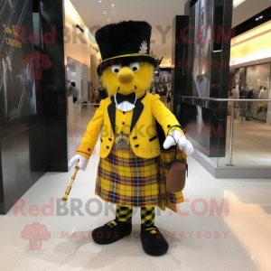 Gul sækkepibe maskot...