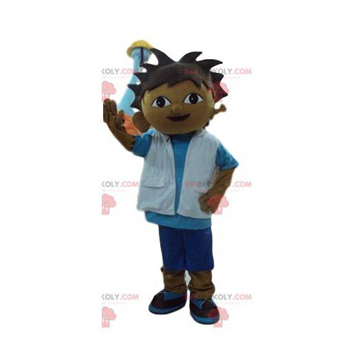 Little boy mascot in scooter outfit - Redbrokoly.com