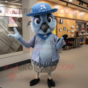 Gray Blue Jay maskot drakt...