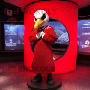 Red Swan mascotte kostuum...