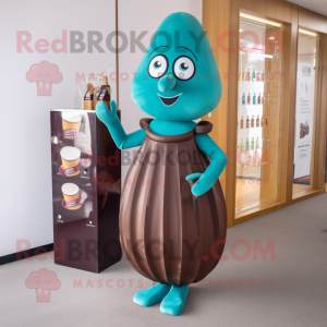 Teal Chocolate Bar mascotte...