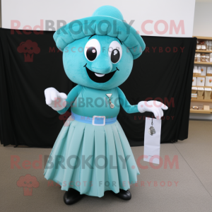 Cyan champagne maskot...