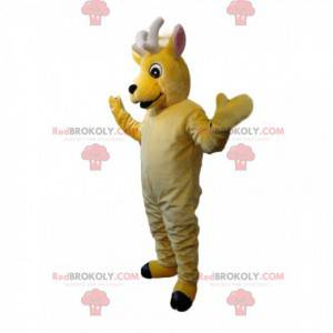 Mascota de ciervo amarillo de col real - Redbrokoly.com