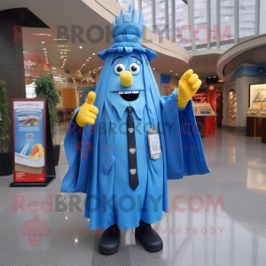 Blue French Fries mascotte...