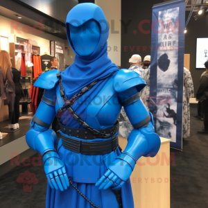 Blue Gi Joe maskot kostume...