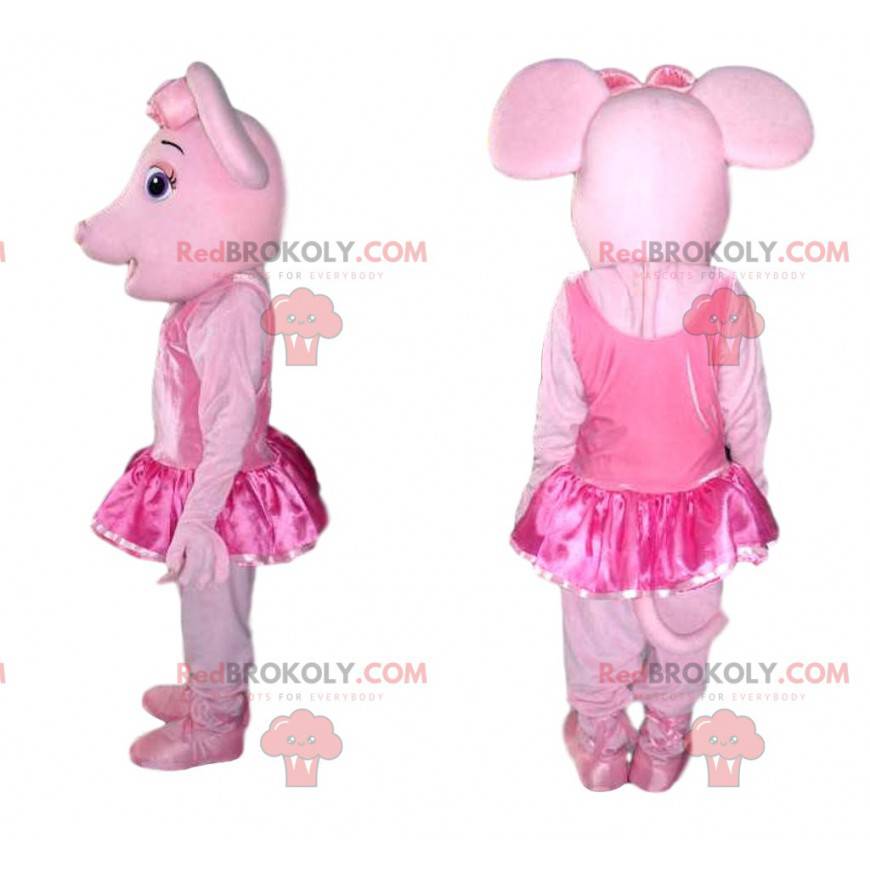 Mascotte roze varken met roze tule - Redbrokoly.com