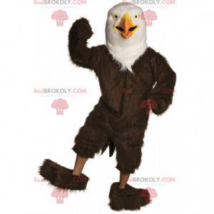 Mascotte d'aigle marron et blanc très réaliste - Redbrokoly.com
