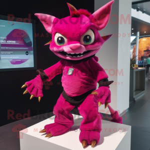 Magenta Chupacabra maskot...