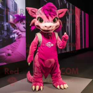 Magenta Chupacabra mascotte...