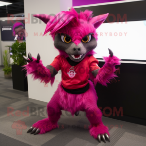 Magenta Chupacabra maskot...