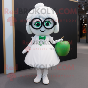 White Apple mascotte...