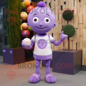 Lavendel Juggle maskot...