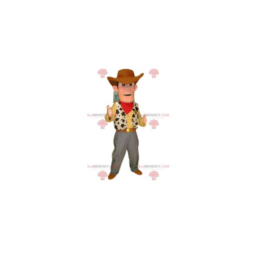 Woody mascot, from the Toy Story cartoon - Redbrokoly.com