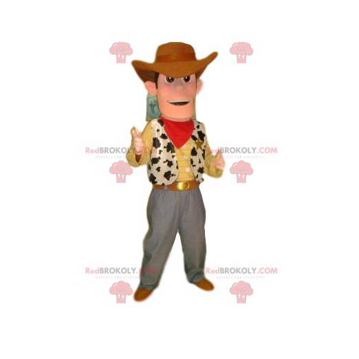 Woody mascot, from the Toy Story cartoon - Redbrokoly.com