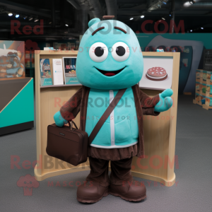 Teal Chocolate Bar mascotte...