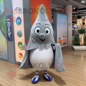 Gray Pear maskot kostume...