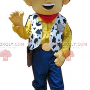 Hilarische Woody-mascotte, onze cowboy uit Toy Story -