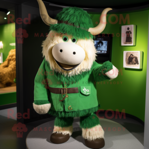 Green Yak mascotte kostuum...